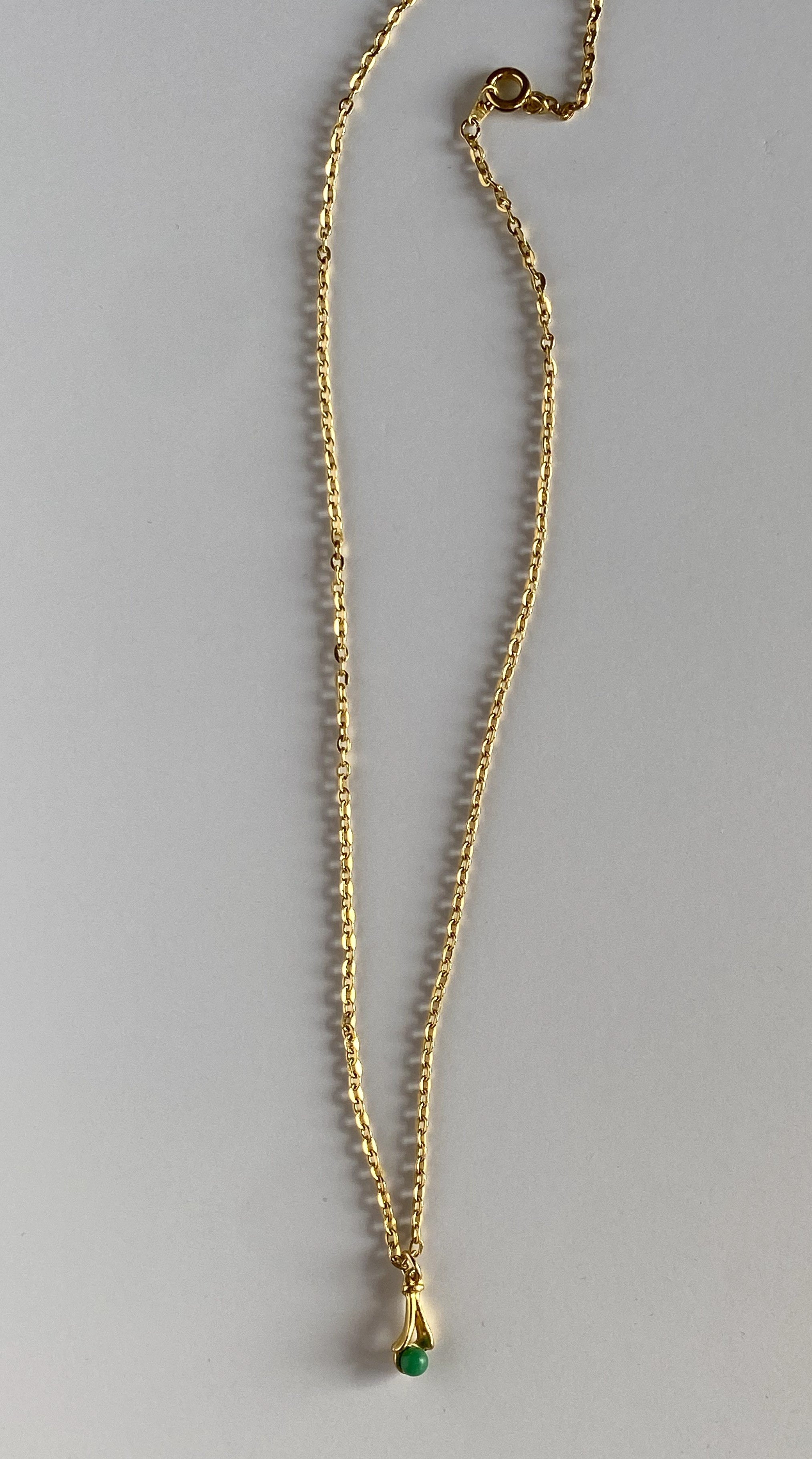 BELLA Tiny Green Bead Choker