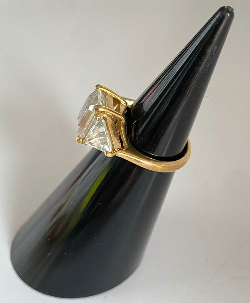 DELTA Large Crystal Cocktail Ring