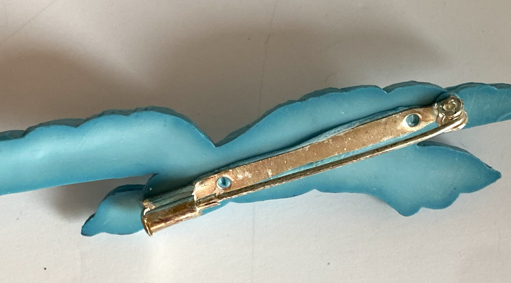 HAZEL Blue Bird Brooch