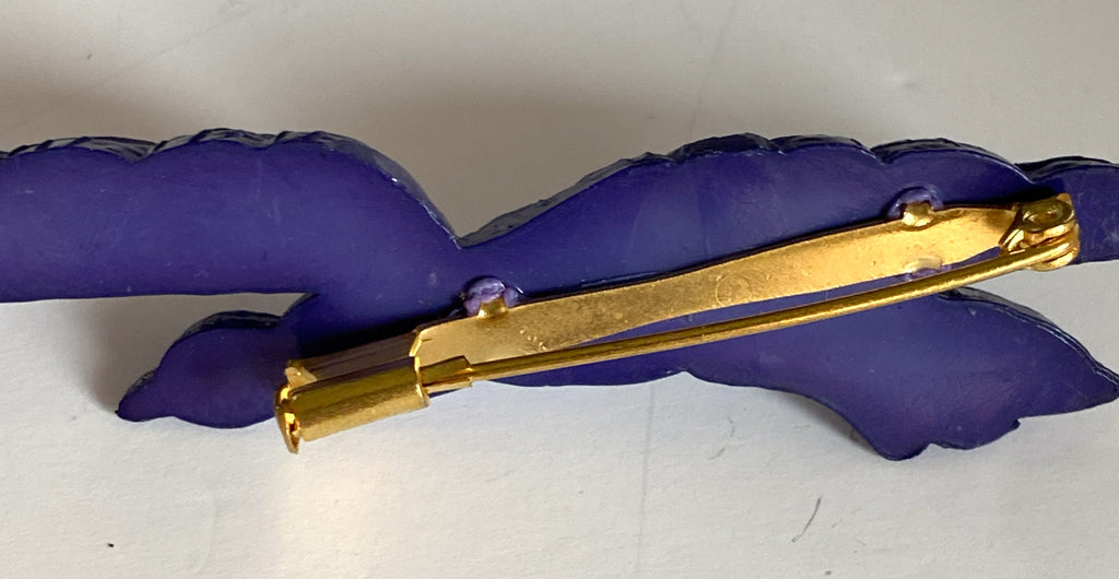 HAZEL Purple Bird Brooch
