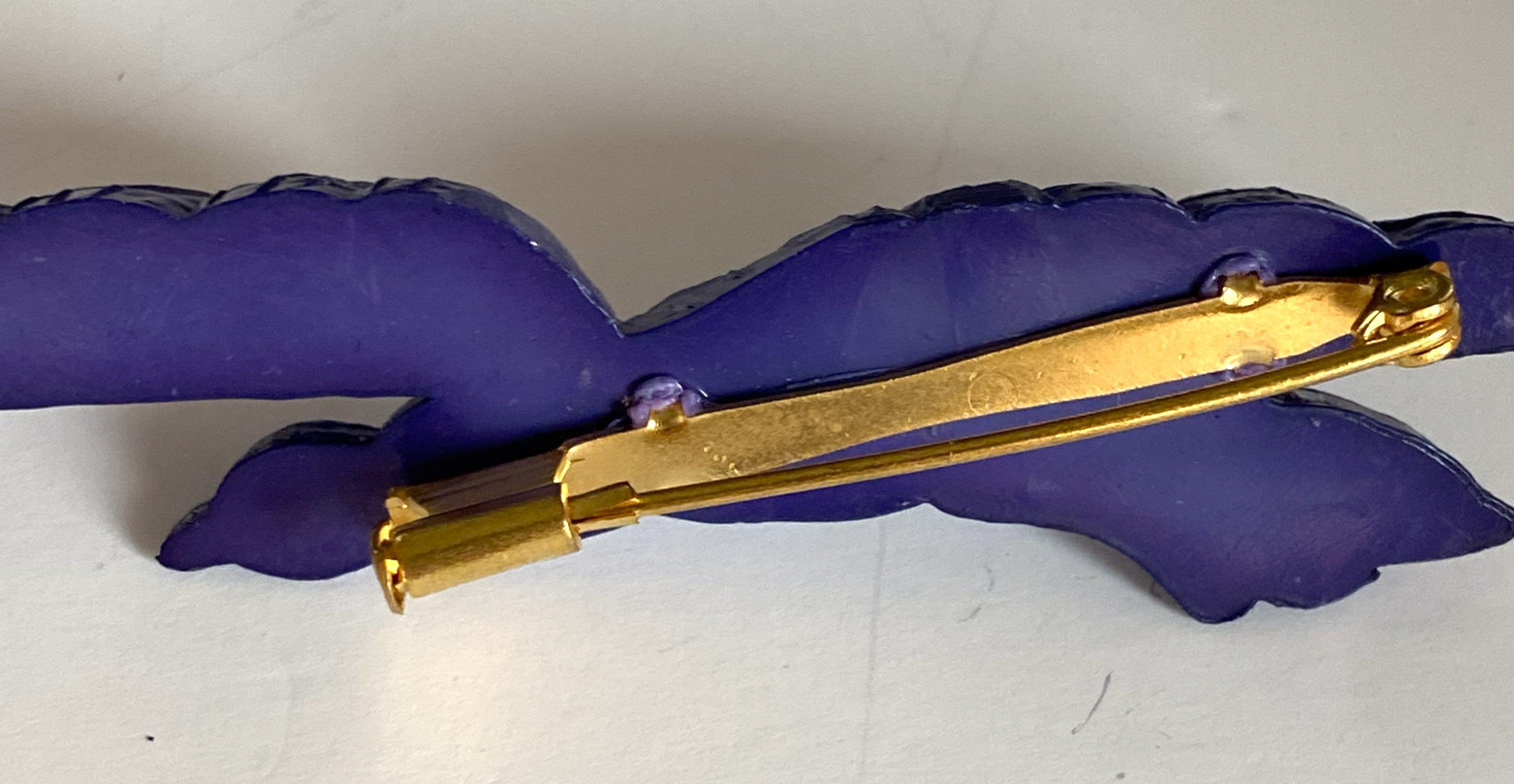 HAZEL Purple Bird Brooch