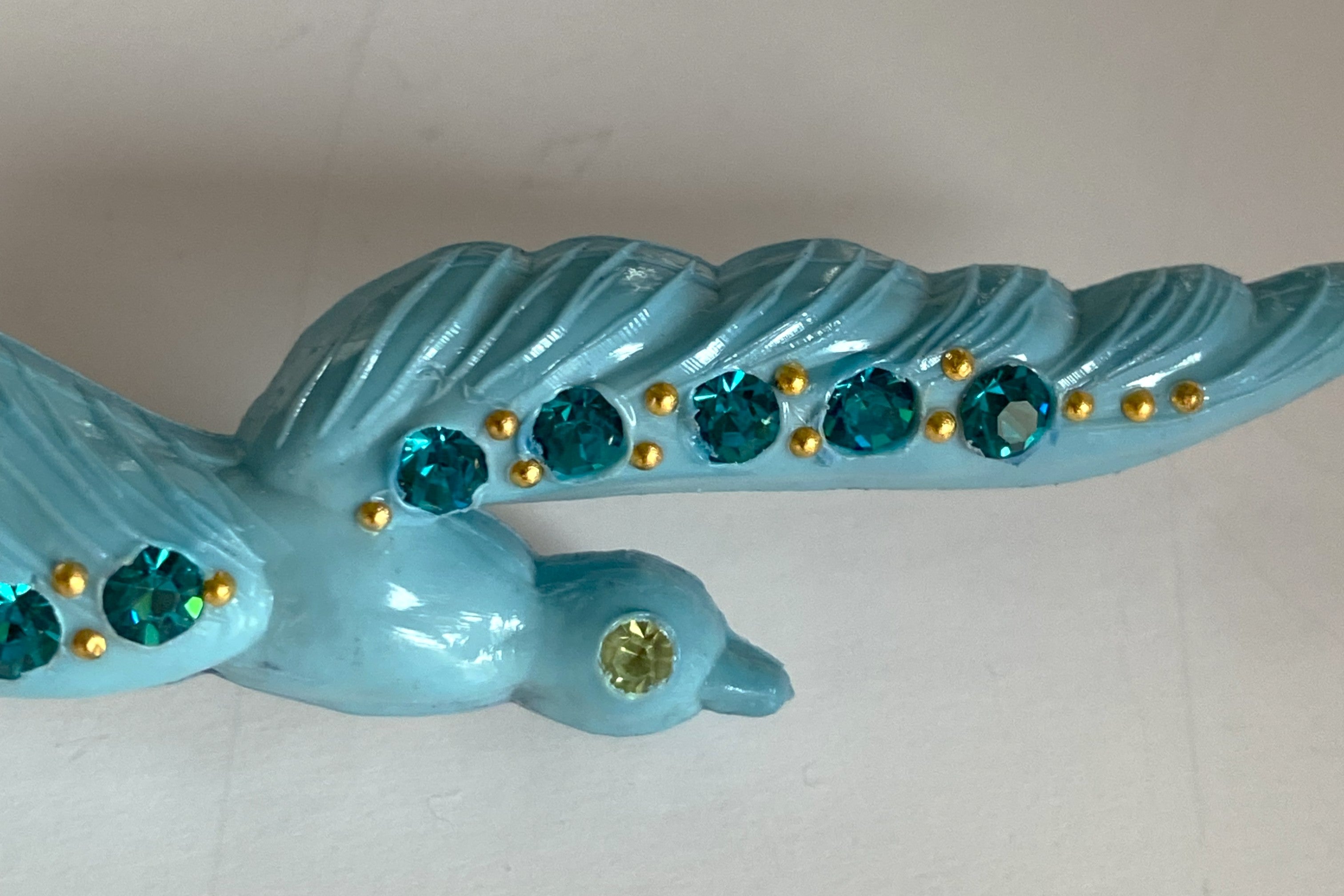 HAZEL Blue Bird Brooch