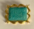 LEONA West Turquoise Floral Brooch