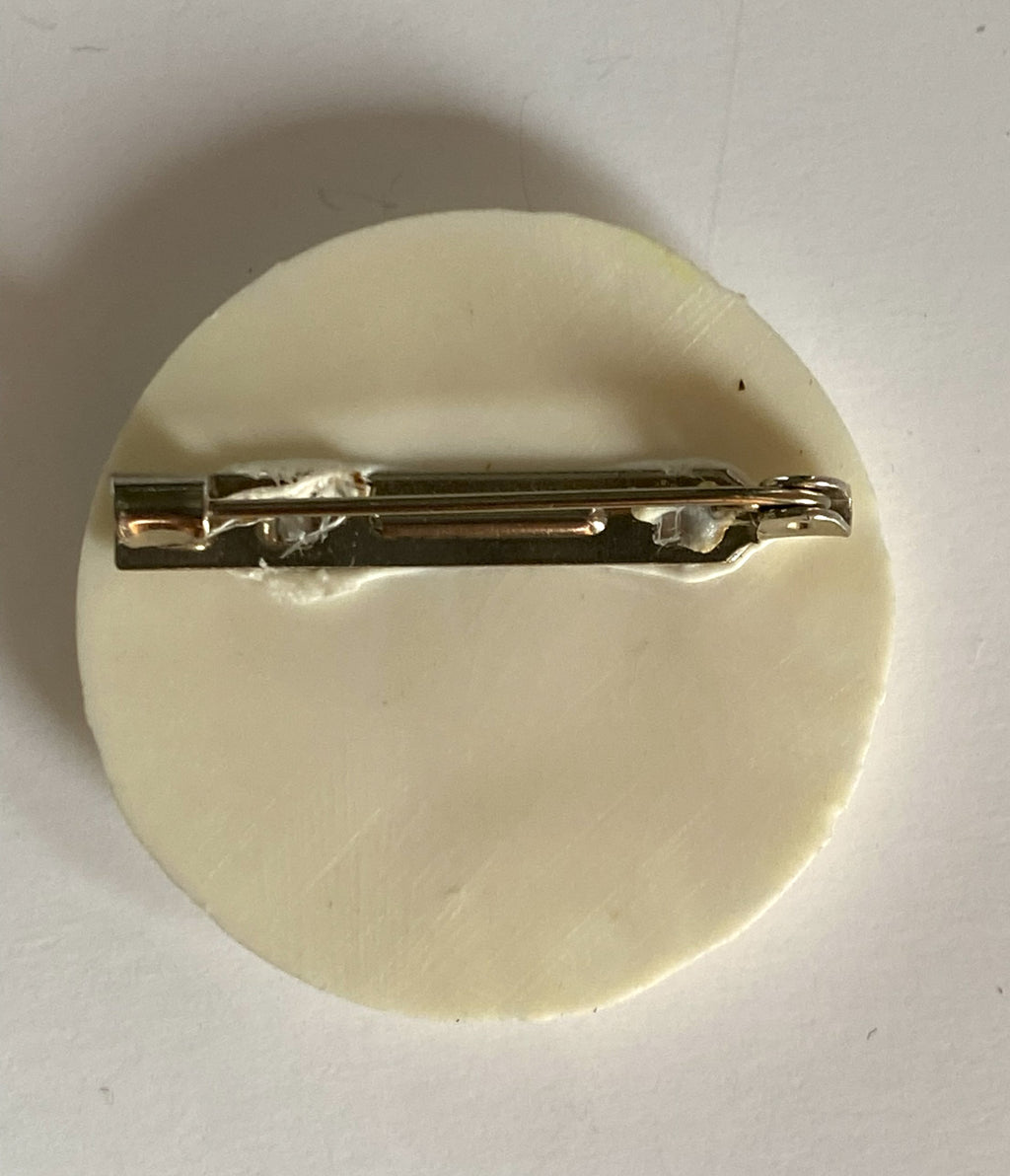IVY Cream Circle Brooch